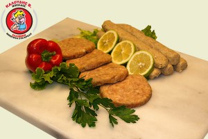 Μπιφτέκια κοτόπουλου & κεμπάπ